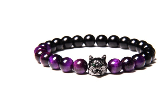 Euron: Natürliches Tigerauge Armband – Edelstein Perlen