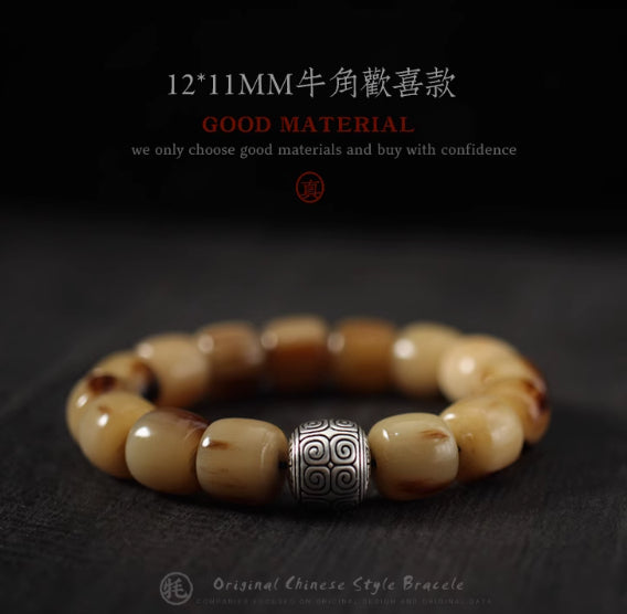 Euron: Natürliches Yakhorn Armband – Herren Fashion