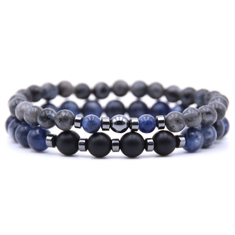 Euron: Natürliches Steinarmband (Minimal Design)