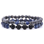 Euron: Natürliches Steinarmband (Minimal Design)