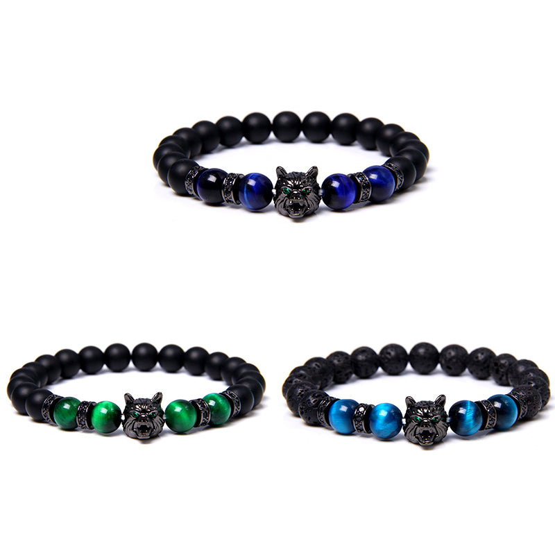 Euron: Natürliches Tigerauge Armband – Edelstein Perlen