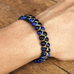 Euron: Handgeflochtenes Tigerauge Armband (Verstellbar)