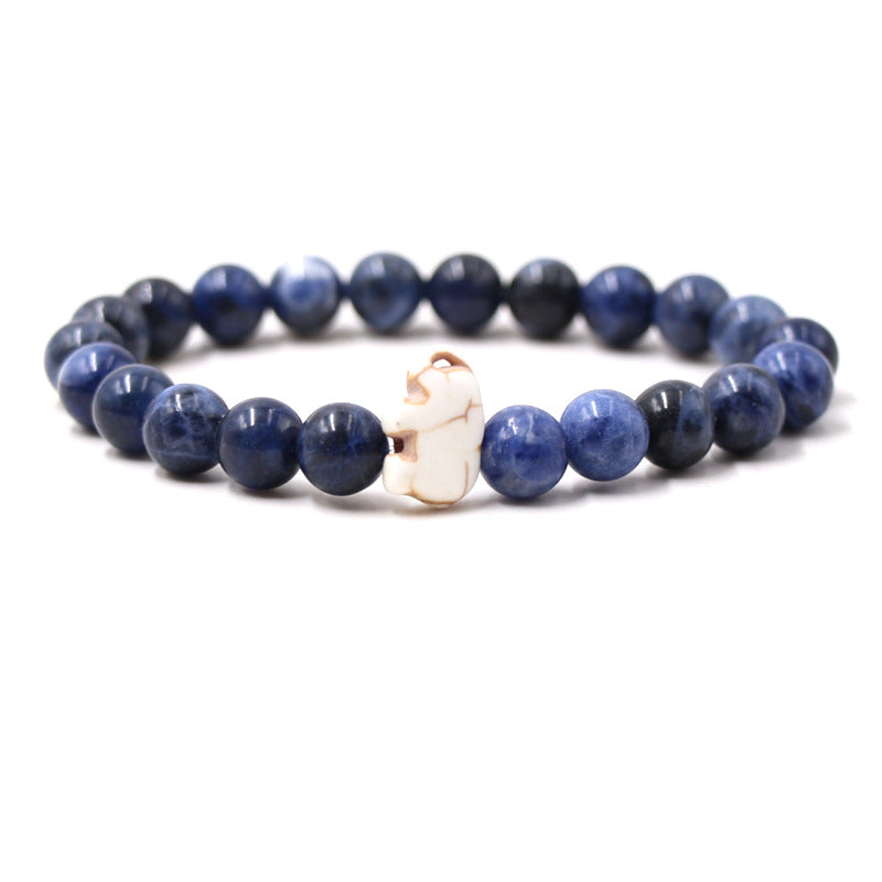 Euron: Malachit Armband mit Elefantenmotiv