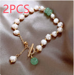 Euron: Damen Irreguläres Süßwasserperlen Armband – Verstellbar