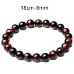 Euron: Vintage Stil 8mm Rotes Tigerauge Armband – Anti-Müdigkeit (Damen)