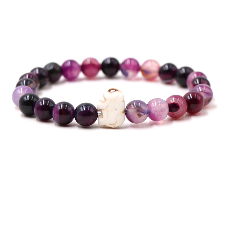 Euron: Malachit Armband mit Elefantenmotiv