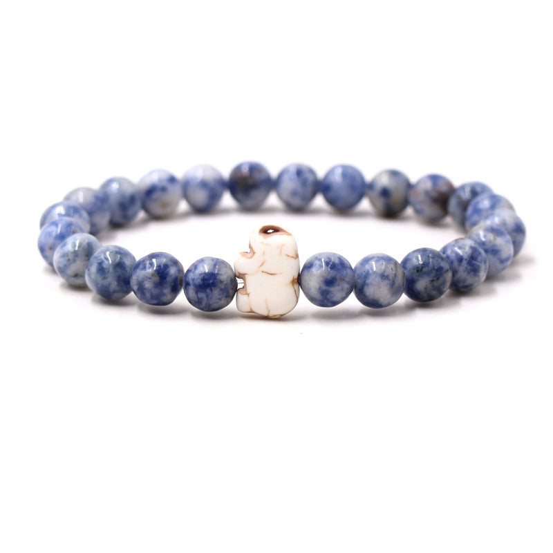 Euron: Malachit Armband mit Elefantenmotiv