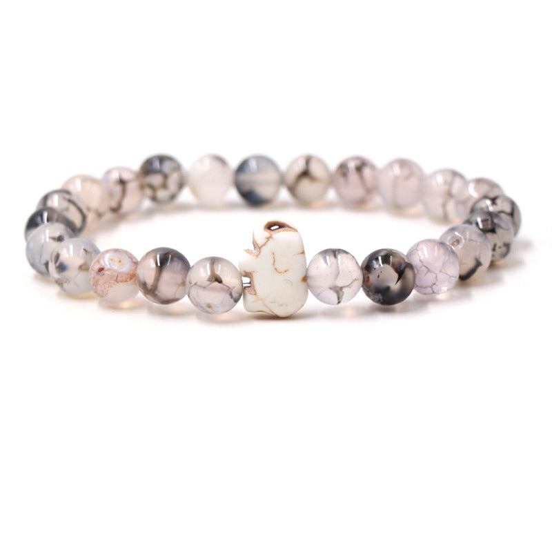 Euron: Malachit Armband mit Elefantenmotiv