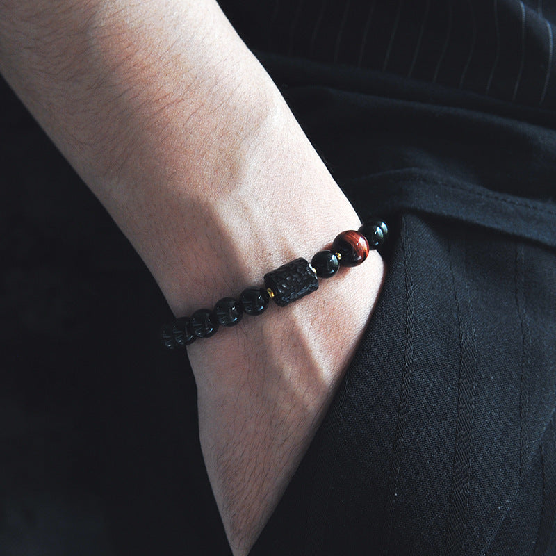Euron: Mattiertes Perlenarmband – Herren Fashion