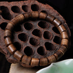 Euron: Adlerholz Barrel Perlen Armband – Holz & Schwarzöl, Damen & Herren