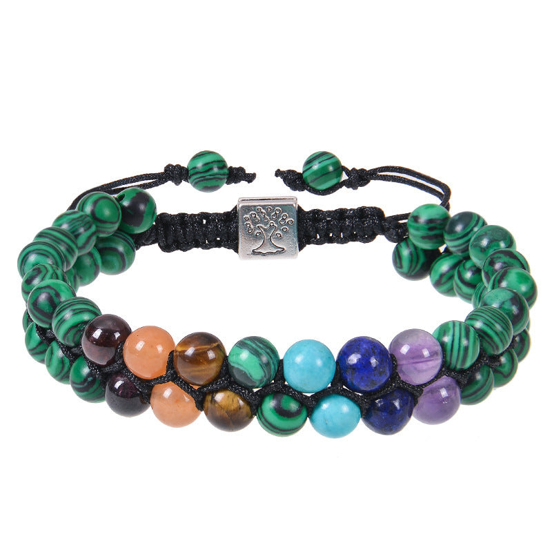 Euron: 6mm 7 Chakra Steinarmband – Yoga & Meditation, Heilender Kristall (Damen)
