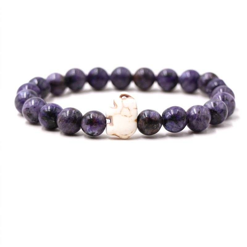 Euron: Malachit Armband mit Elefantenmotiv