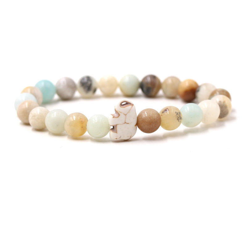 Euron: Malachit Armband mit Elefantenmotiv