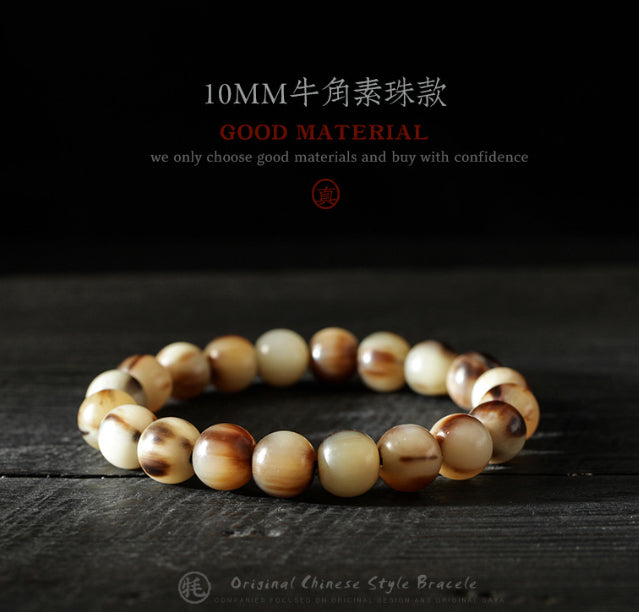 Euron: Natürliches Yakhorn Armband – Herren Fashion