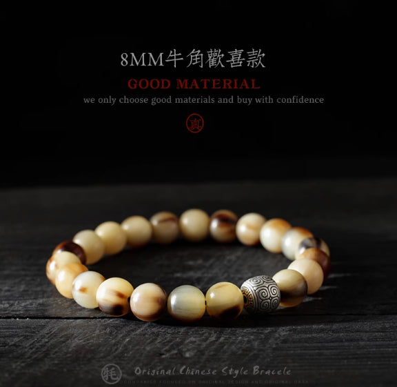 Euron: Natürliches Yakhorn Armband – Herren Fashion