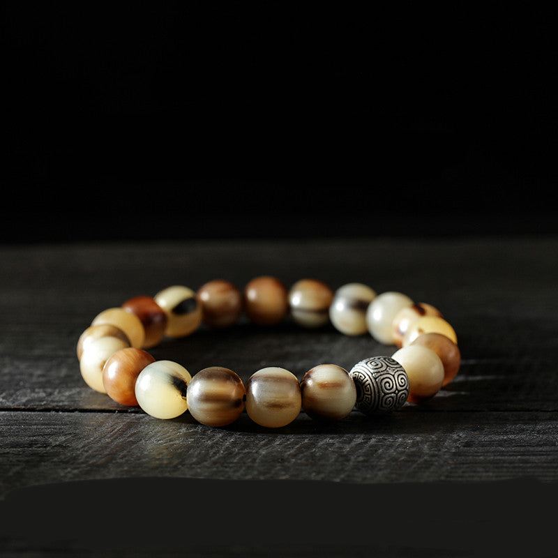 Euron: Natürliches Yakhorn Armband – Herren Fashion