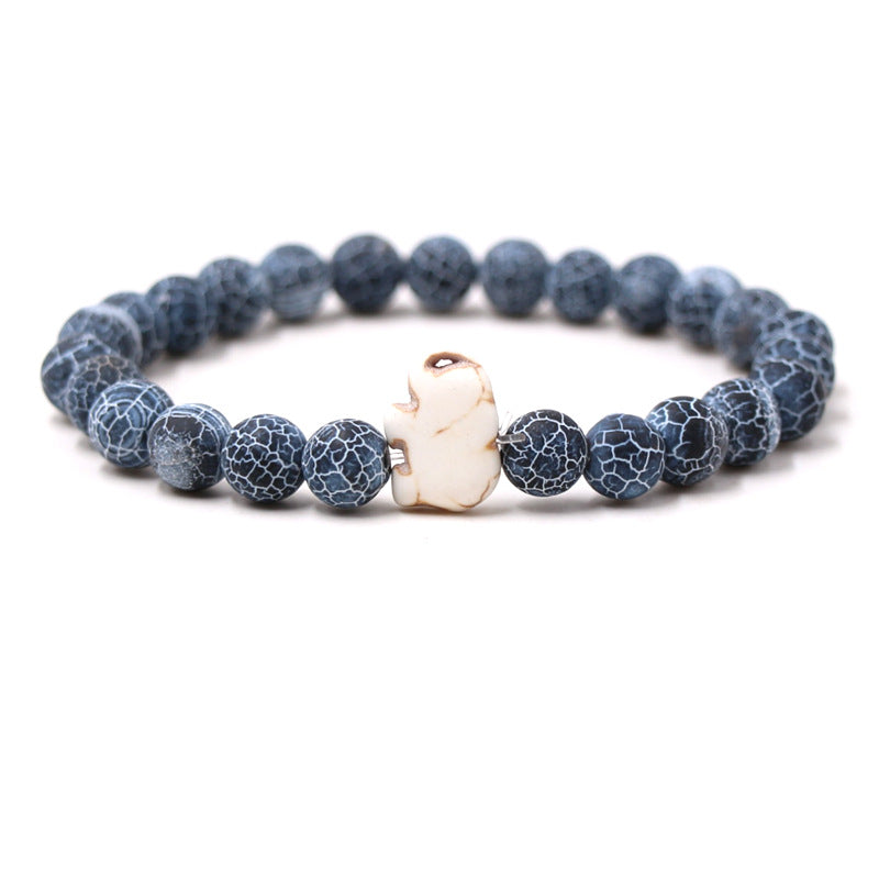 Euron: Malachit Armband mit Elefantenmotiv