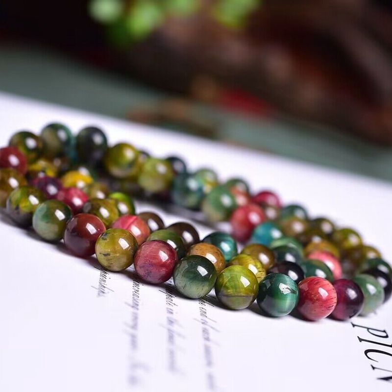 Euron: Dreireihiges Tigerauge Armband (Handgefertigt)