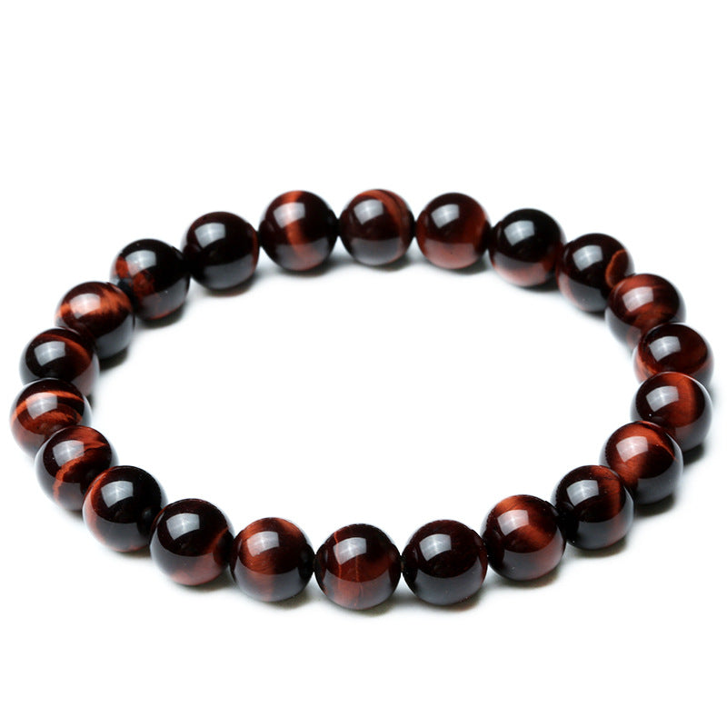 Euron: Vintage Stil 8mm Rotes Tigerauge Armband – Anti-Müdigkeit (Damen)