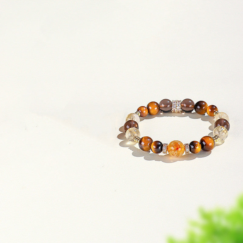 Euron: Gelbes Tigerauge Damenarmband (Handgemacht)