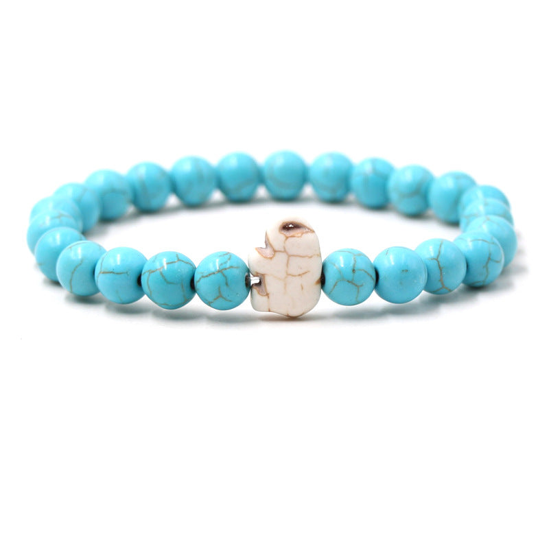 Euron: Malachit Armband mit Elefantenmotiv