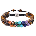 Euron: 6mm 7 Chakra Steinarmband – Yoga & Meditation, Heilender Kristall (Damen)